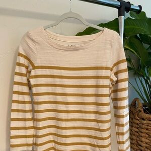 Loft boat neck top